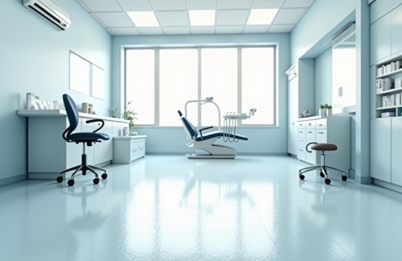 Instalación sin polvo en consultorio dental