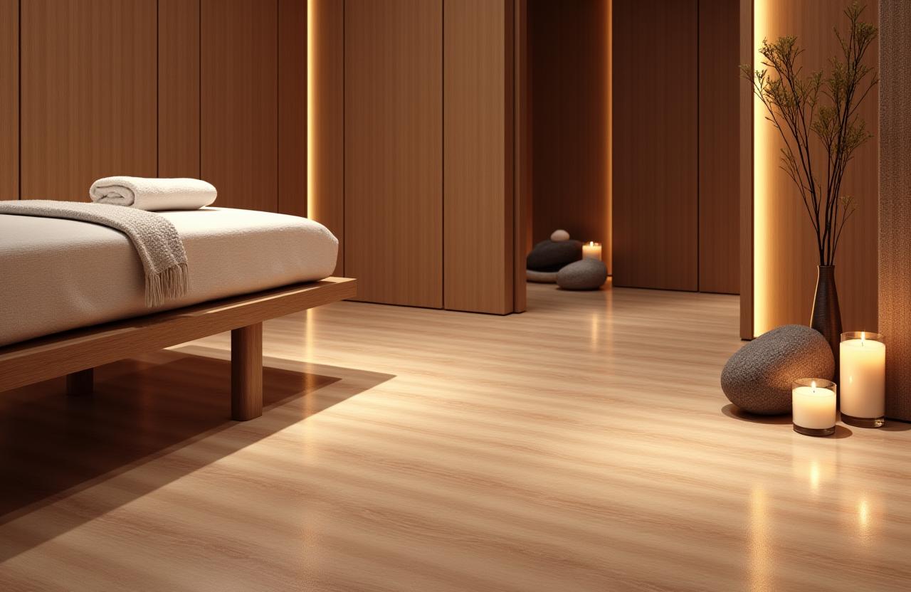 Piso vinílico para spa de lujo